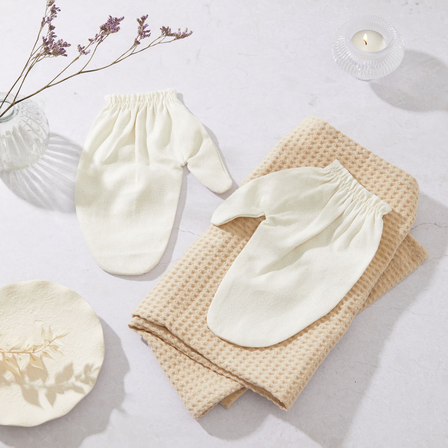 Raw Silk Gloves